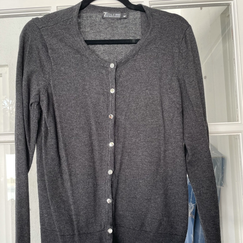 New York &Company charcoal gray cardigan